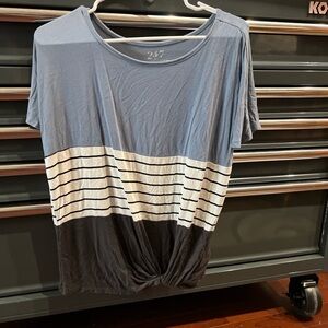 Maurices 24/7 Blue and Black Tee